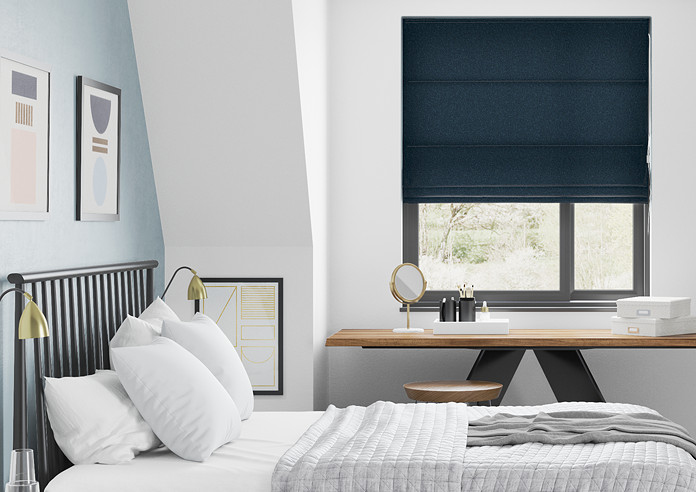 Devonshire, Denim - Roman Blind - Image 3